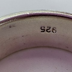 Interlocking Rope Design Spinner Band VTG Sterling Silver 925 Ring Size 12.5