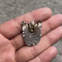 Celiane & Ron Dunetz Sterling Silver Enamel Shield Pendant