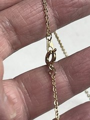 Vintage Flower Double Heart Photo Locket Pendant Necklace 18” Goldtone Chain