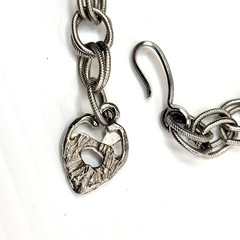🐘Juliana D&E Lucky Elephant Puppet Necklace – Vtg Silver Filigree Book Piece