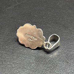 925 Mexico Faux Fire Opal Pendant