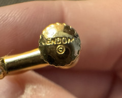 Vintage Vendome Gold-Tone Twisted Screw Back Clip On Earrings
