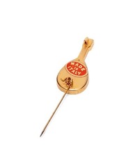Vintage Micro Mosaic Mandolin Italian Brooch Pin SEE DESCRIPTION