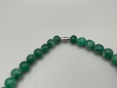 VINTAGE ESTATE 16” GRADUATED GREEN JADE/JADEITE BEADED NECKLACE 74 grams