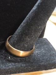 Antique Ostby & Barton OB Gold Filled Wedding Band Ring Size 10 AS IS