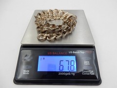 VINTAGE .835 EUROPEAN SILVER DOUBLE ROUND LINK 16″ CHAIN NECKLACE, 67.8 GRAMS