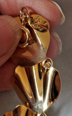 Vintage Park Lane Gold Tone Shell Link Statement Necklace Signed