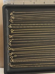 L9 Vintage 1/20 12K & 14K GOLD-FILLED Resal Wear Fine Fancy Necklace (LOT OF 13)
