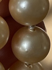 Trifari Hand-Knotted Pearl Necklace 24 Inch Decorative Clasp Vintage