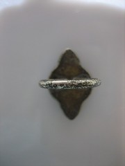 VINTAGE SOUTHWESTERN STERLING SILVER TURQUOISE BEAD RING SIZE 4.25