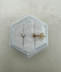 14 Karat Yellow Gold 0.24ctw Diamond Studs