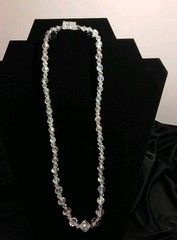 Vintage 1950s 10″ Austrain Cut Crystal Aurora Borealis Necklace