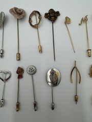Set Of 20 assorted antique and vintage stick pins