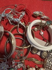 Vtg Estate Jewelry Lot Avon Monet Napier Lisner Marcella MOP