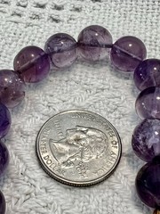 Natural Amethyst Beaded Necklace Knotted