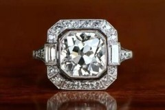 Art Deco 2.30 Ct Lab-Created White Diamond Vintage Style Wedding Ring 925 Silver