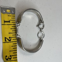 Estate Oneida Silversmith Spoon Bracelet Unique Homemade Silverplate Jewelry