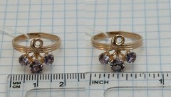 USSR Vintage Original Alexandrite (lab. made) Rose Gold Ring 583 14K 2,59 g.