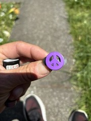 Peace Sign Pin Collection 6 Pins Double Posted Waterproof Designed In Humboldt