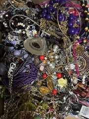 Vintage/Estate/Costume Jewelry Lot – 2lbs + $100 Wallet/Crown!