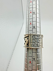 VTG Sterling Silver .925 Made in Mexico classic BOLD BAND deco ring, size 6.25