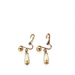 Sarah Coventry Earrings Clip On Dangle One ‘N Only Classic Chic Quiet Elegance