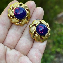 Vintage Monet Trifari Napier Gold Tone Necklace & Clip Earrings Lot 9 Pcs