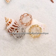 Sally’s Quality 100% Copper Scarf Ring Twist Buckles Brooch For Silk Scarves