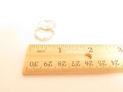 Vintage 2.5mm Wave Stackable White Gold Plated Esposito Ring 14K GE ESPO*A795