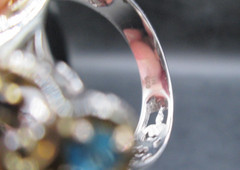 MICHAEL VALITUTTI Gems En Vogue Collection Sterling Silver Ring Amber Topaz *