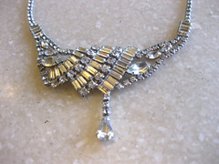 ASTRA BY Joseph Wiesner Asymmetric Necklace w/ Crystals in Varied Shapes