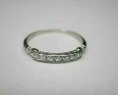 1Ct Round Art Deco Style Lab Created Diamond 14k White Gold FN Ring Engagement