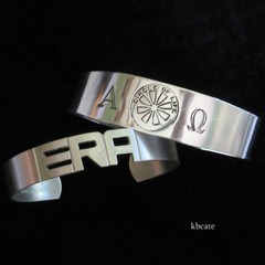 VTG 1940s Sterling Silver Enamel Nautical Flag Sweetheart Bracelet WWII