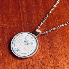 The Greater Key of Solomon: The Fourth Pentacle of Jupiter Talisman Necklace