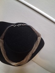 AMAZING 100 Strand Liquid Silver Necklace 16in