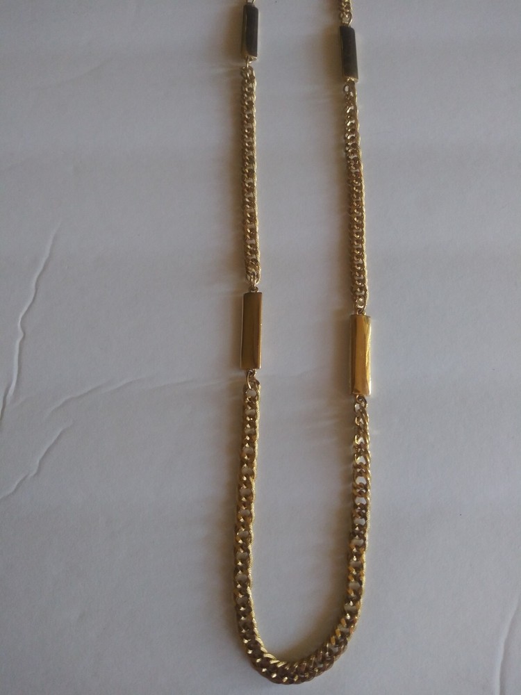 Vintage 18 In Gold Tone Classic Chain Necklace