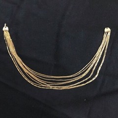 Vintage Gold Tone Mixed Chain Multi-Strand Layered Statement Choker Retro