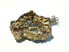 1940s Royal Crown Broach / Pendant Vintage Original Fashioncraft by Robert Piece