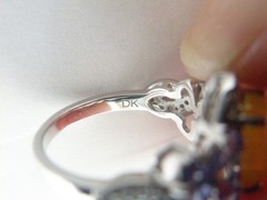 Vintage Sterling Silver 925 Fire Ethiopian Opal Tanzanite Butterfly Ring Size 7