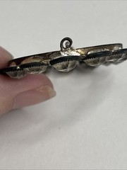 Vtg Ling Sterling Silver 925 Moonstone Brooch | 2″ x 2.5″ | 12 grams