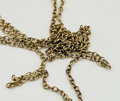 Gold Vermeil Sterling Silver CZ 4-Heart Drop Pendant Necklace 18″ Spring Ring