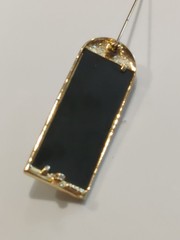 VTG Signed AJC Gold Tone “Cat Looking in Mirror Chasing Butterfly” Brooch