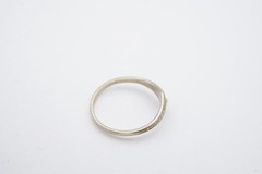 Vintage 10k White Gold Pearl Childs Ring Size 0.5