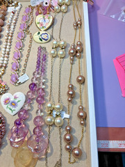 Used and Vintage Pink Spring Mix Jewelry Clearance Nice!