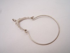 VTG CHARM HOLDER PENDANT SILVER TONE
