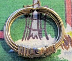 Vintage 10 K gold filled cuff band Benrus wristwatch