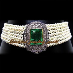 Vintage Style 2.90ctw Rose Cut Diamond Gemstone Studded Silver Necklace Jewelry