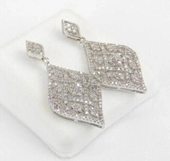 2.25Ct Art Deco Style Lab-Created Diamond Wedding 14K White Gold Finish Earring