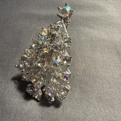 Vintage Aurora Christmas Tree Brooch