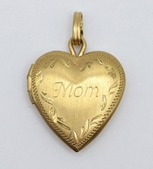 Vintage Locket Lot 4pc Van Dell 14K GF Gold Filled Heart Costume Enamel Pendants